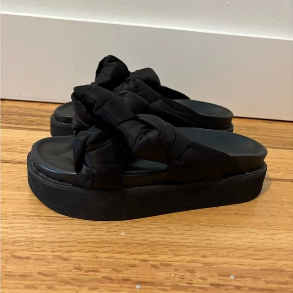 Ganni knotted platform sandals - Picture 3 of 6